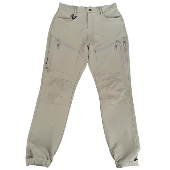 BAERSkin Tactical Cargo Pants Mens Medium Tan Soft Shell Stretch EUC